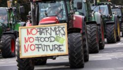 Tractor din Berlin - protest