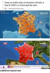 Franța - vremea  atunci si acum