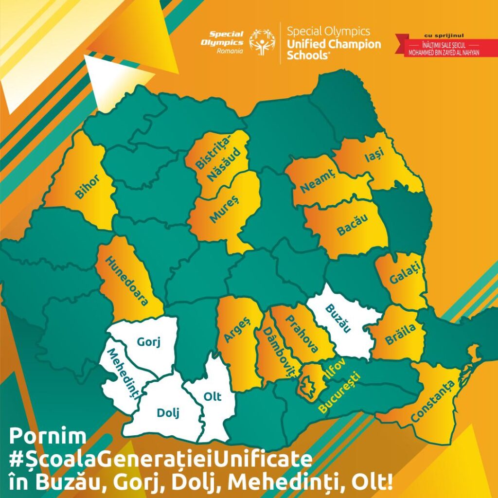 harta Special Olympics România
