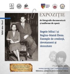 fotografie documentară și uniforme de epocă dedicată Regelui Mihai I și Reginei-Mamă Elena a României