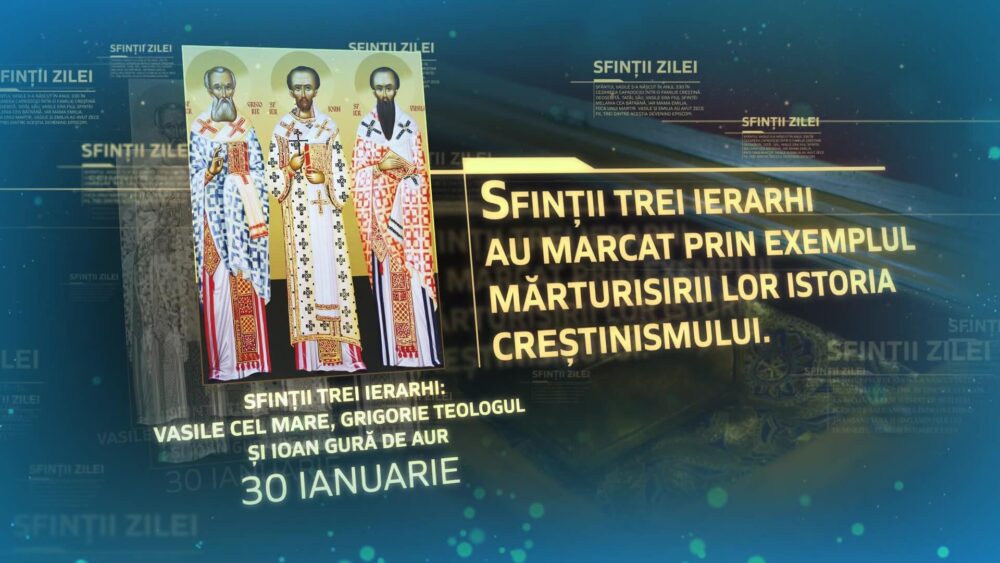 Sfinții Trei Ierarhi Vasile cel Mare, Grigorie Teologul și Ioan-Gură-de-Aur