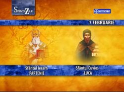 Sf. Cuv. Partenie, episcopul Lampsacului; Luca cel din Elada