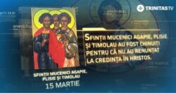 Sfinții Mucenici Agapie, Plisie și Timolau
