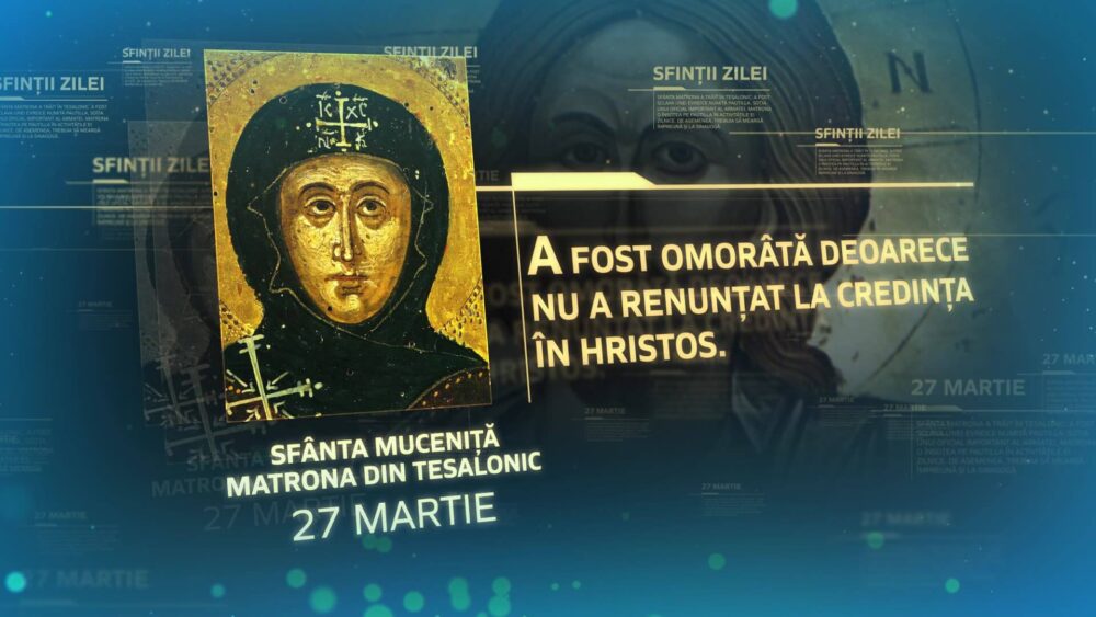 Sf. Mc. Matrona din Tesalonic. Sf. Mc. Filit şi Lidia, soţia sa, cu cei 4 fii ai lor