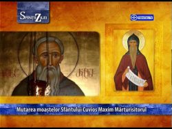 Mutarea moaștelor Sfântului Cuvios MAXIM MĂRTURISITORUL