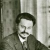 Leon Trotzky or Lev Davidovich Bronstein (1879 - 1940) Russian Communist leader in the year he became the People's Commissar for War     Date: 1918
