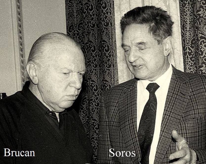 Silviu-Brucan-si-George-Soros-la-sediul-GDS