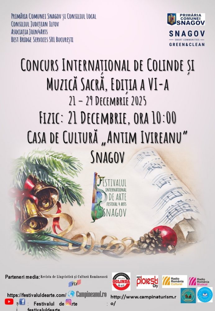 Afiș Concurs Colinde, Ed. VI _format mic