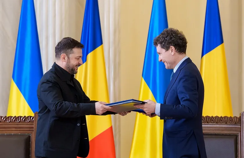 Acord Romania-Ucraina - Președintele Nicușor Dan și omologul ucrainean Volodimir Zelenski Președintele Nicușor Dan și omologul ucrainean Volodîmîr Zelenski a